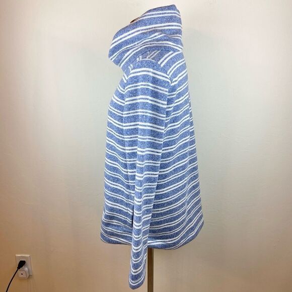 L.L. Bean Easy Cowl-Neck Pullover Striped Sweater - Picture 5 of 7